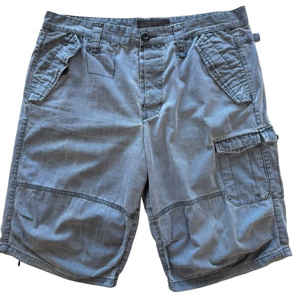 Armani Exchange Cargo Shorts Mens Size 33 Vtg 90s Y2K Grunge Blue